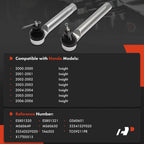 2X Front Outer Side Tie Rod End for Honda Insight (2000-2006)
