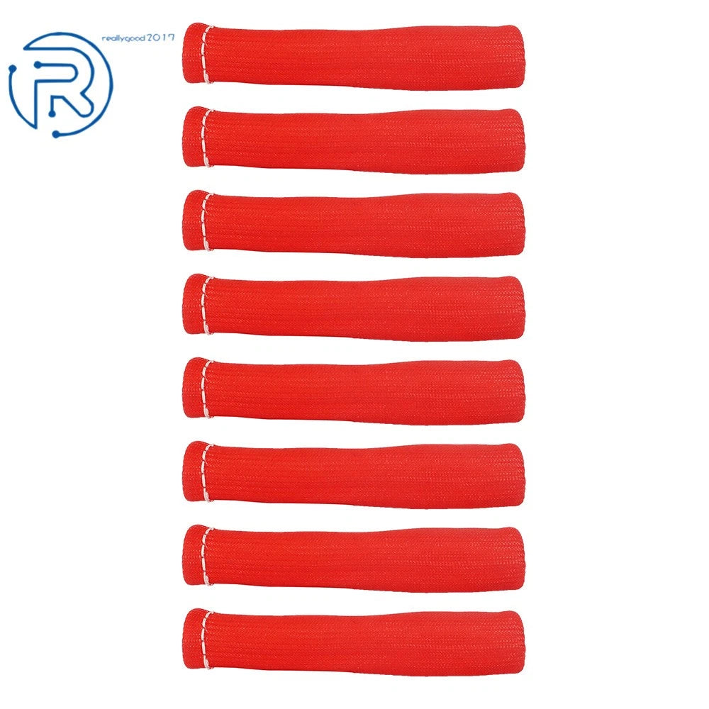 8PCS Spark Plug Wire Boots Heat Shield Cover for SBC BBC 