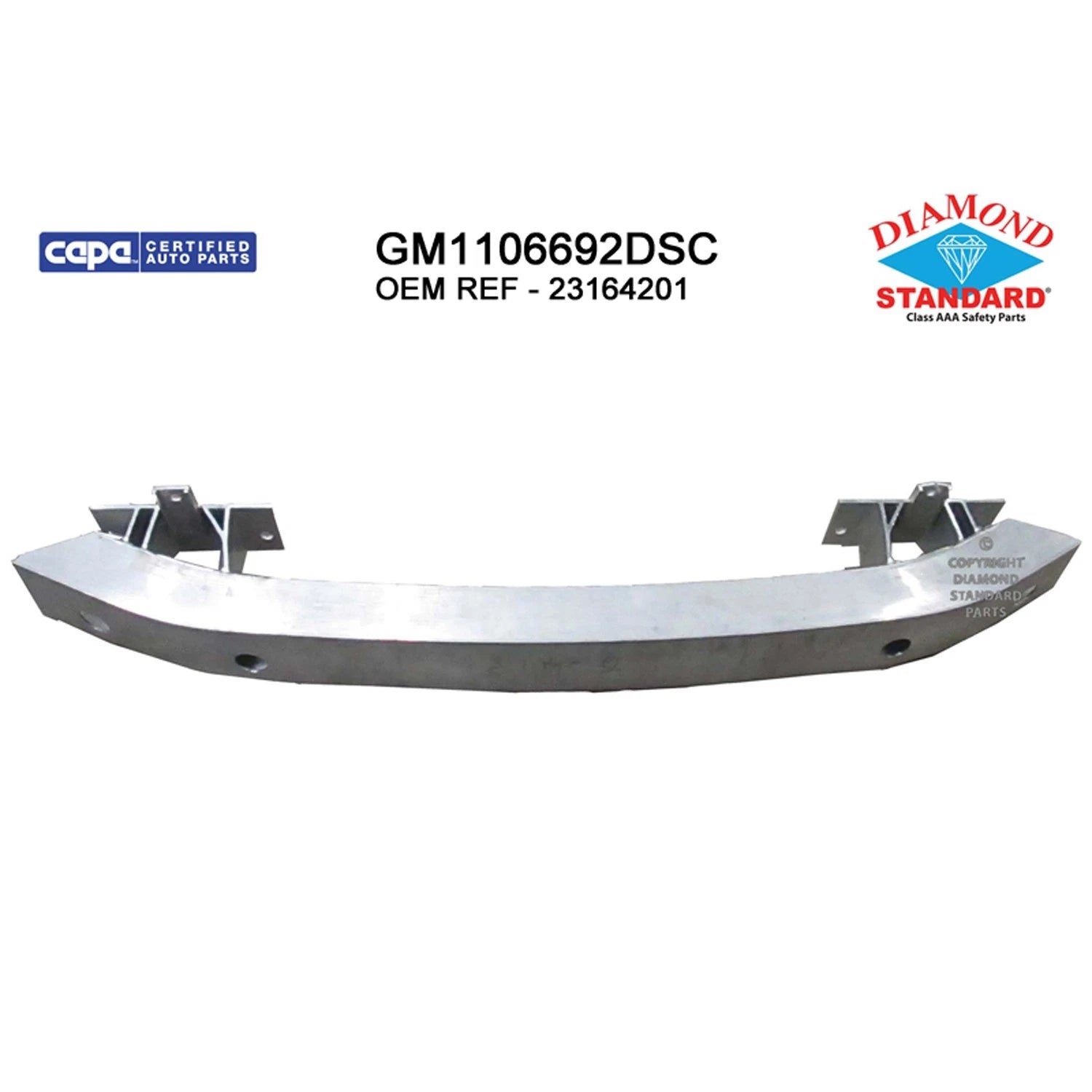 Replacement Aluminum Rear Bumper Impact Bar (See compatibility Chart)