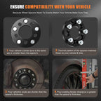 Set of 4 Wheel Adapters 15mm 5x100 to 5x114.3 for Toyota Corolla (2003–2023)