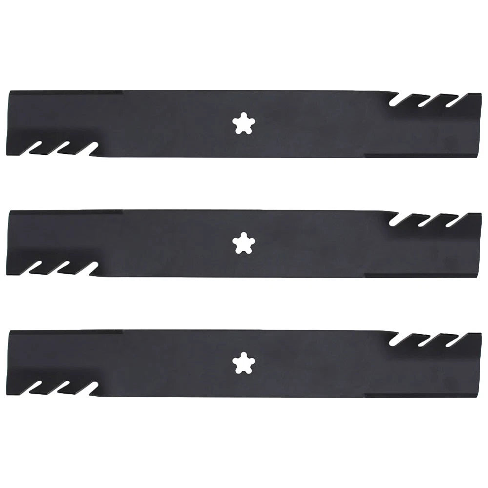 3X Toothed Mower Blades for AYP (Replaces 127843)