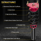 Coilover Struts for Mazda 3 (2004–2013) Adjustable Height Suspension Kits