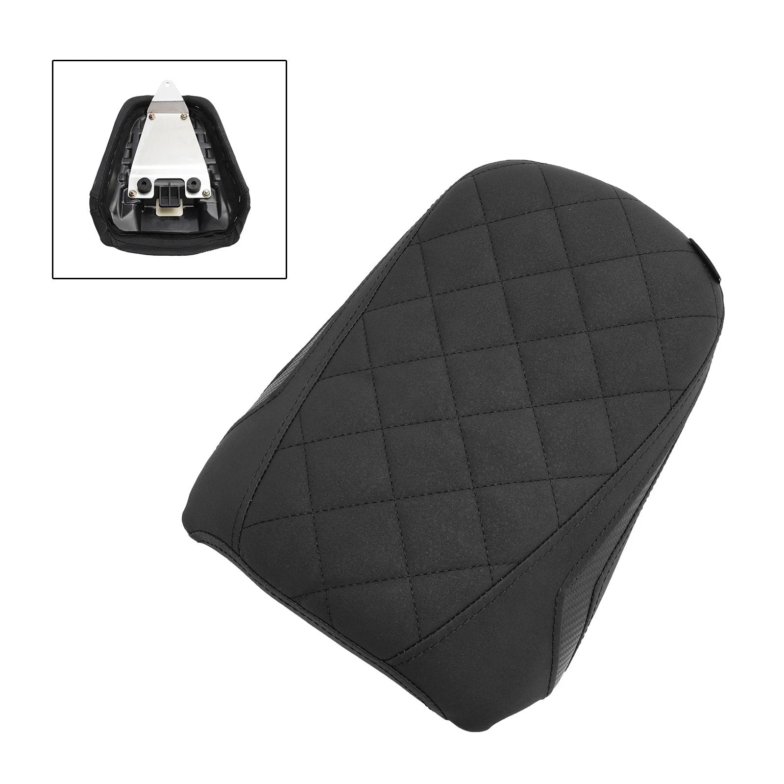 Rear Seat Passenger Cushion for Kawasaki Vulcan S VN650 (2015–2023) Black