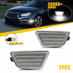 2X Clear Front Side LED Bumper Marker Lights for Chevrolet Cruze (2011–2015)