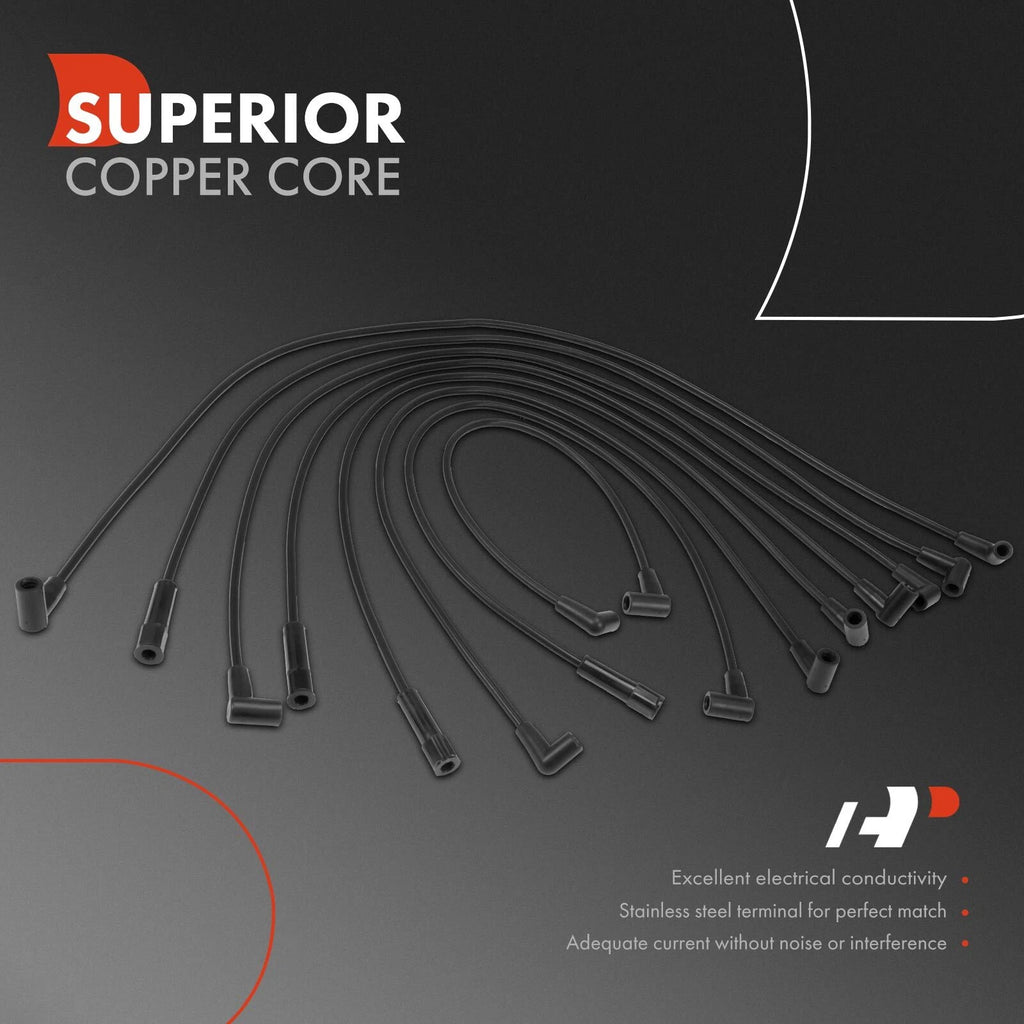 8x Spark Plug Wire Set for Chevrolet Malibu (1978-1983)