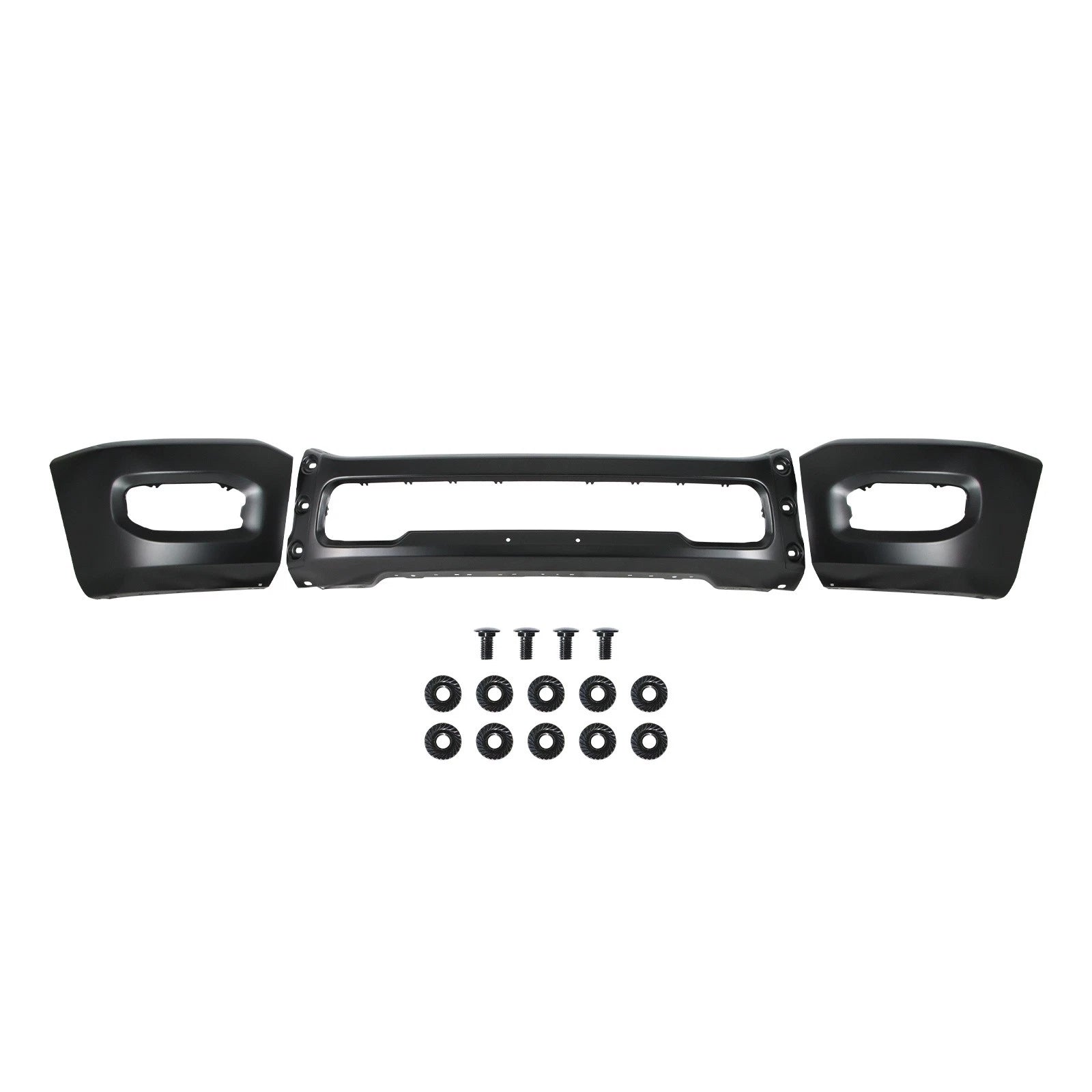 Black Steel Front Bumper Face Bar for RAM 2500 3500 (2019–2024)