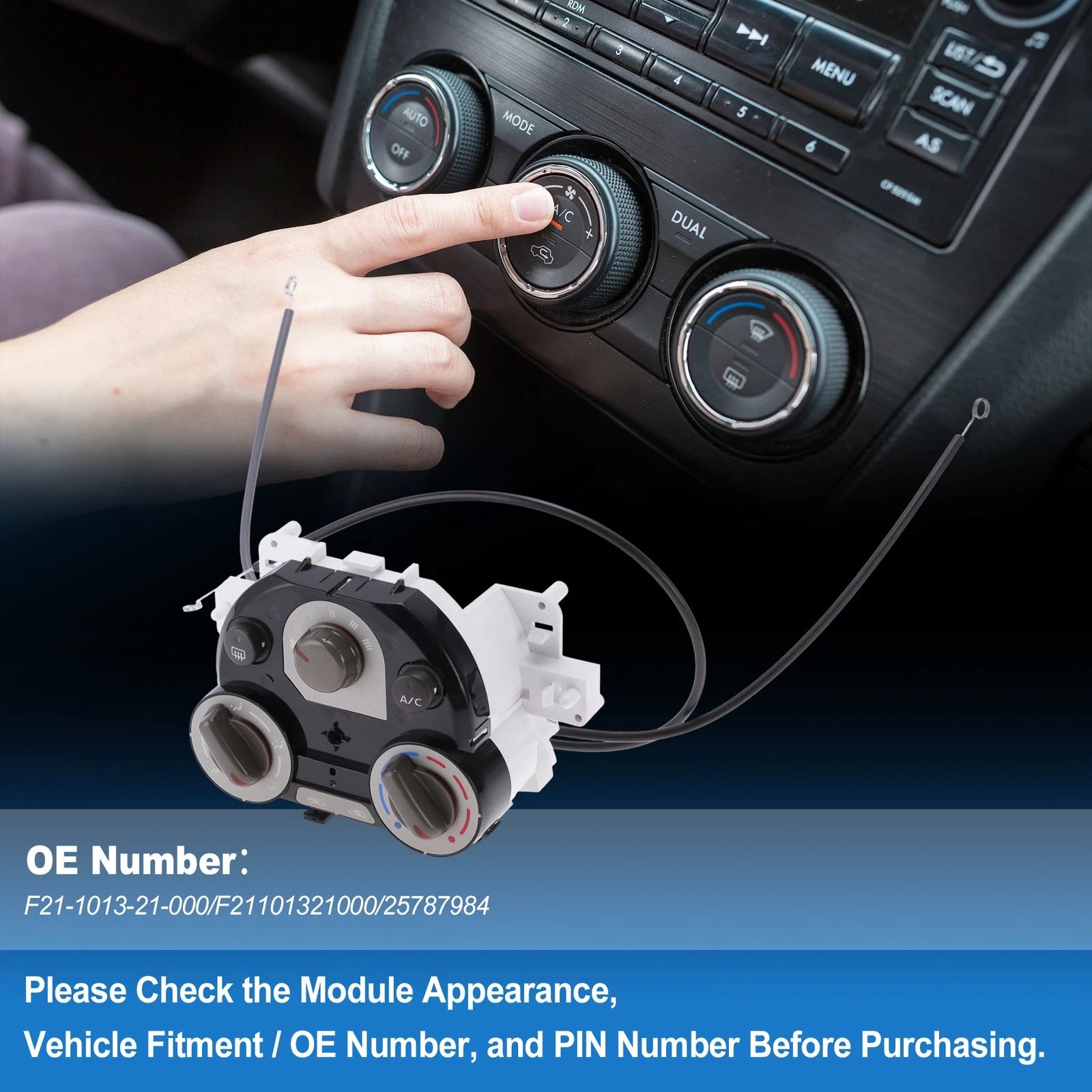 A/C Heater Climate Control Switch Module for Nissan Versa (2012–2013)