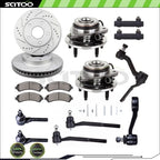 Suspension Kits for GMC (1998–2005) - Front Wheel Hub Bearing, Brake Rotor Pad