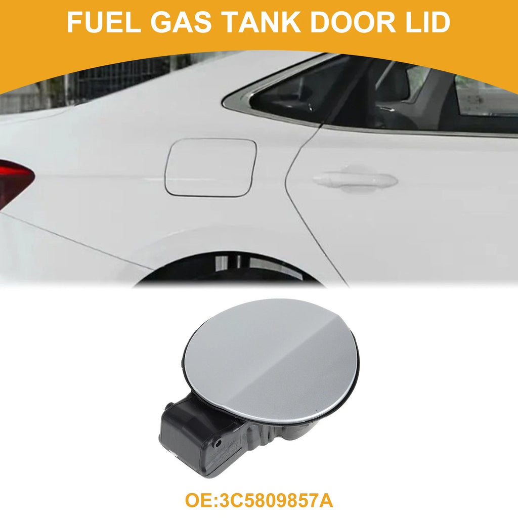 Fuel Tank Door Cap for Volkswagen Passat B6 (2006–2011) Silver Tone