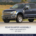 Black Steel Front Bumper for Ford F-250 F-350 F-450 Super Duty (2011–2016)