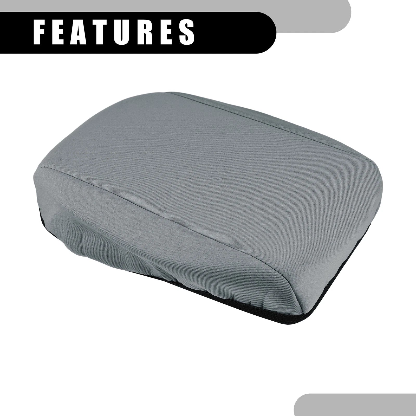 Center Console Lid Armrest Cover for Ford Focus (2010–2015) Neoprene Gray