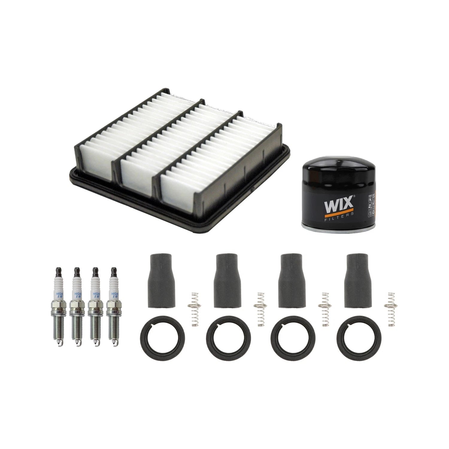 Tune Up Kit with 4 NGK Spark Plugs & Coil Boots for Kia Forte (2010–2018)
