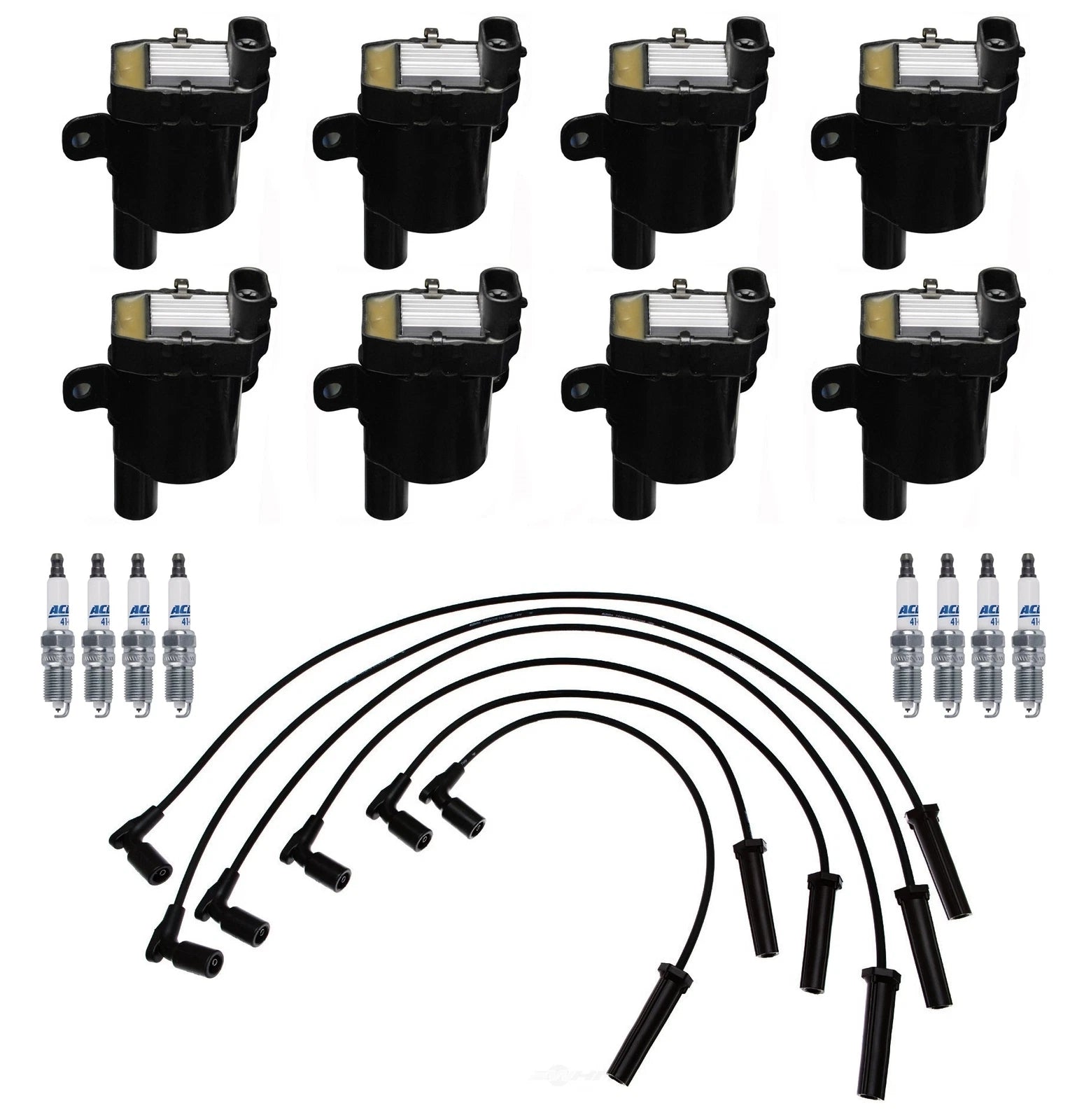Set of 8 Ignition Wires & 8 Spark Plugs for Buick Chevy GMC Isuzu V8