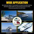 2X LED Navigation Lights for Marine Yacht Boat (EV)