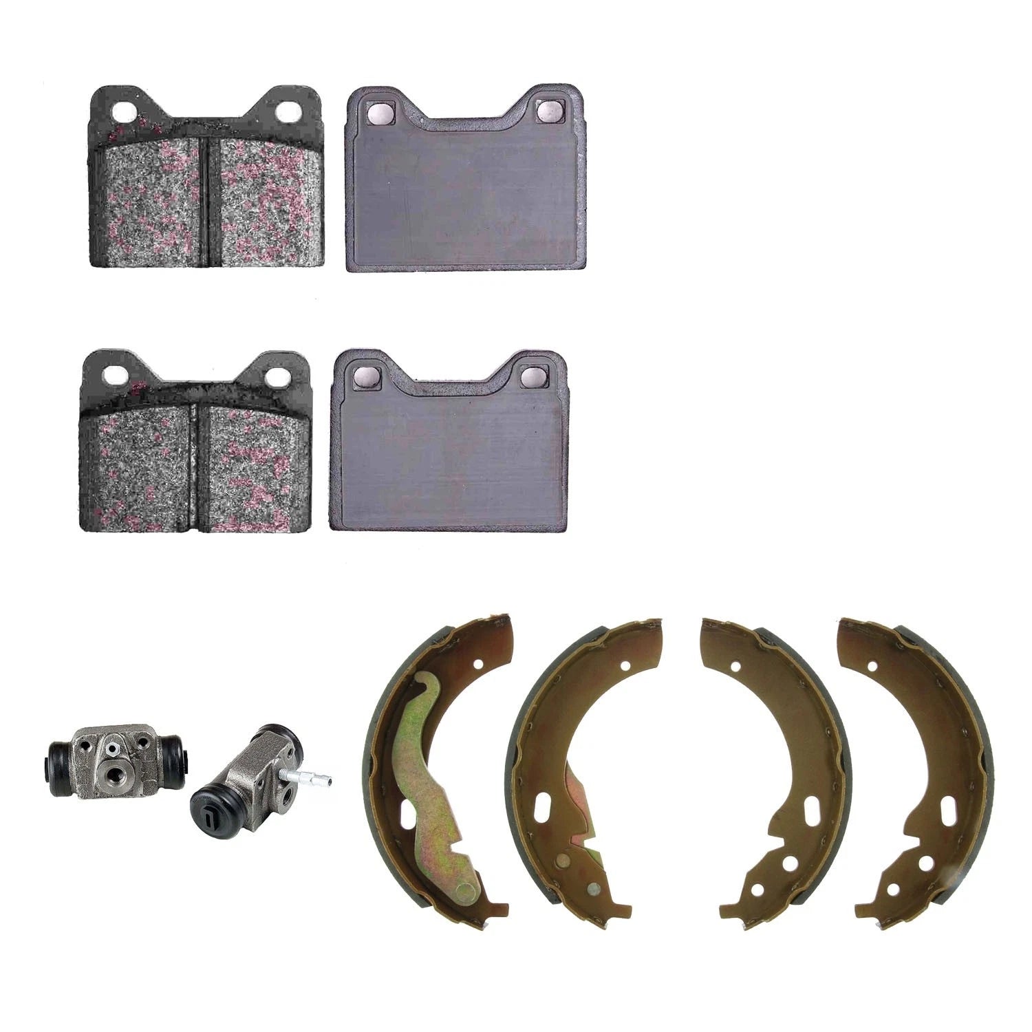 Disc Brake Pad & Drum Brake Shoe & Wheel Cylinder Kit for BMW 2002 (1976–1978)