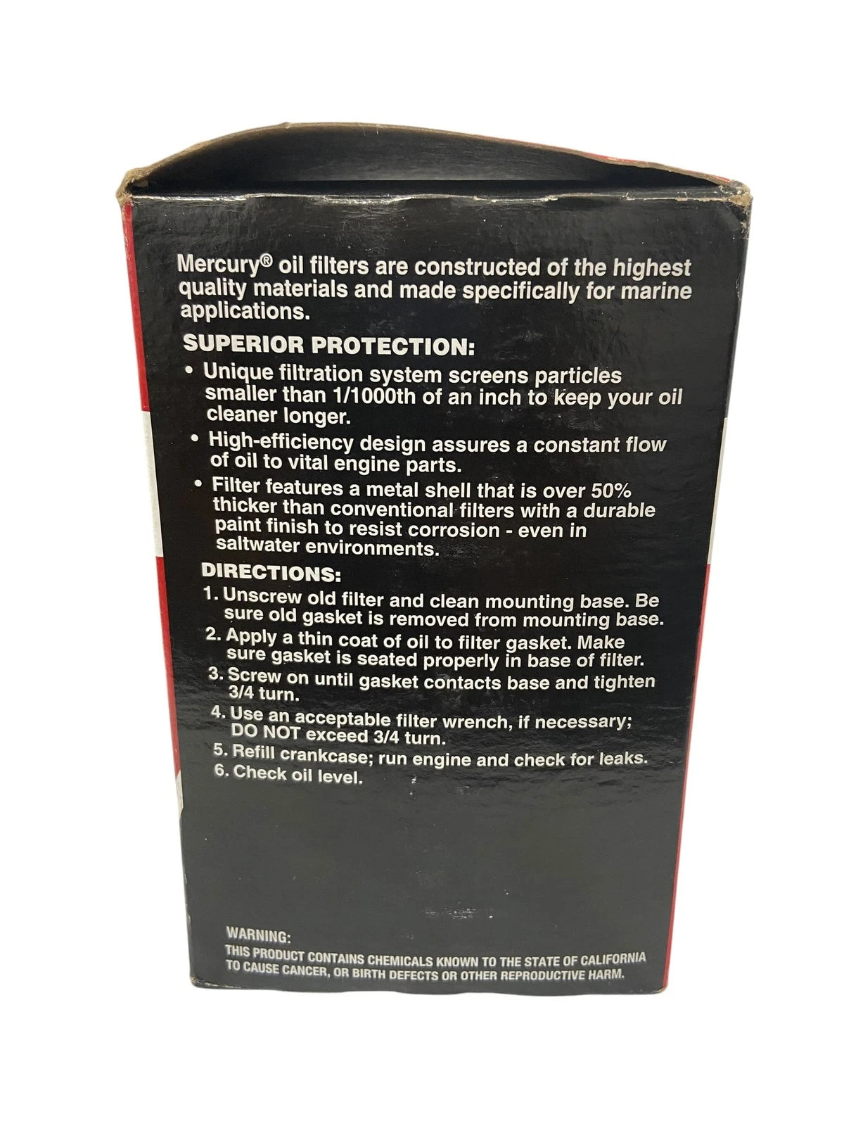 Verado Oil Filter 35-877769K01 for Mercury Verado Outboard (200-235 Hp)