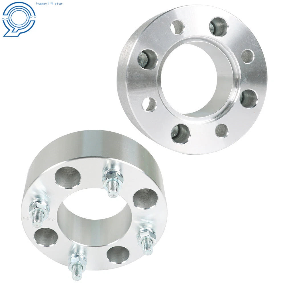 2X Wheel Spacer for Honda Recon 250 (1997–2009) 2" 4x110 Silver