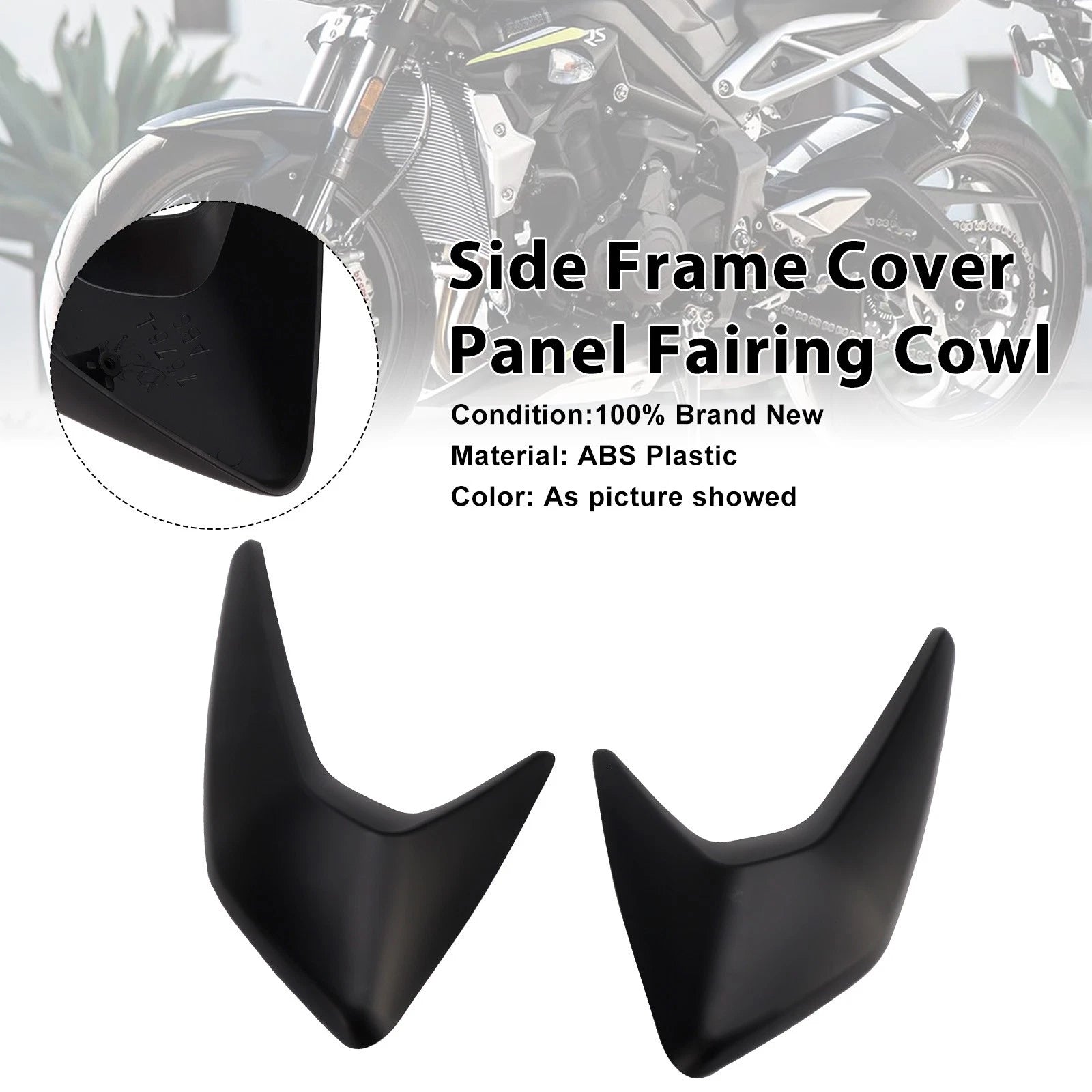 Side Frame Cover Panel Fairing for Street Triple 765 R/RS (2020–2022) Matte Black