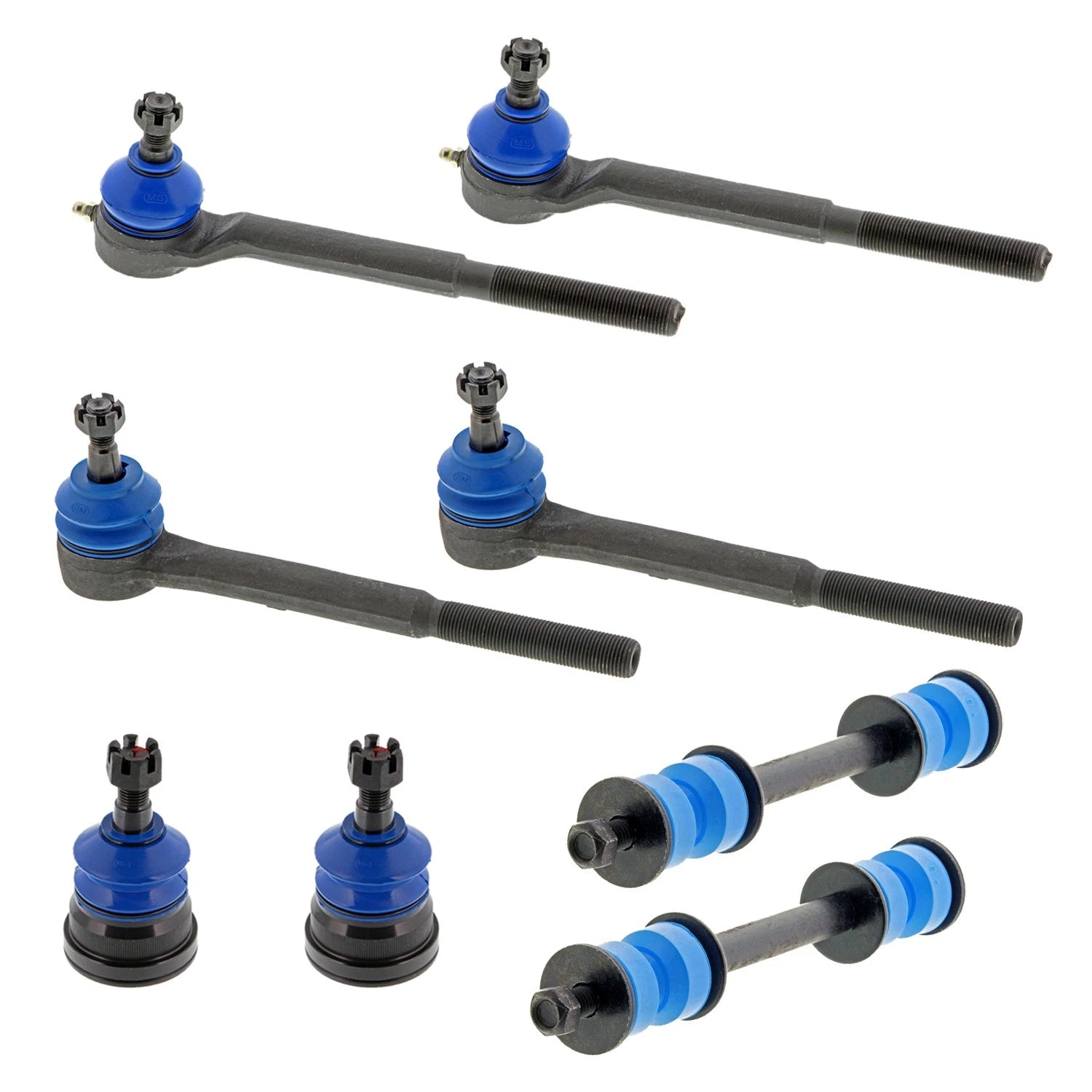 Set of 2 Mevotech Supreme Front Inner Outer Tie Rod Ends for Malibu S15 (1997–2003)