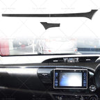 Carbon Fiber Dashboard Sticker Trim for Toyota Hilux Revo (2015–2023) RHD