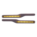 Wood Armrests LED Amber Light for Peterbilt 1987–2001