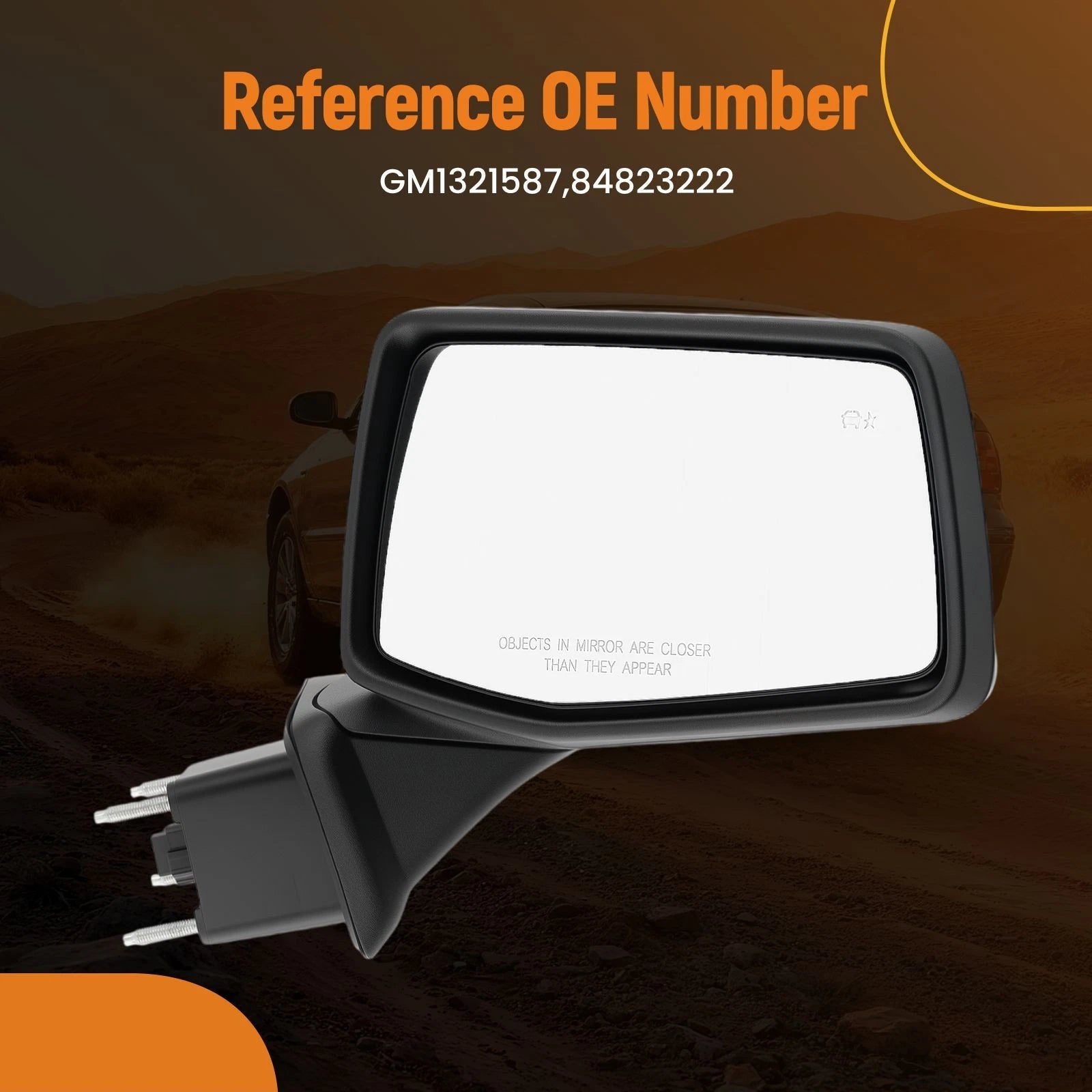 Right Side View Mirror Blind Spot for Chevrolet Silverado 1500 (2022–2023)