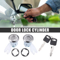 2X Car Door Lock Cylinders Kit with 2 Keys for Ford Explorer (1992–1995) F2UZ1522050A