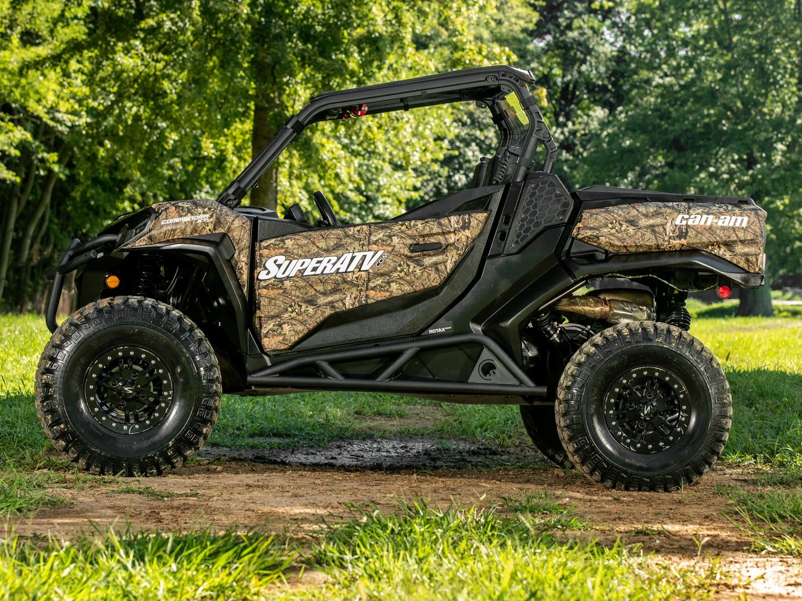 SuperATV Tree Kicker Nerf Bars for Can-Am Commander 1000 (2021–2023) - Black