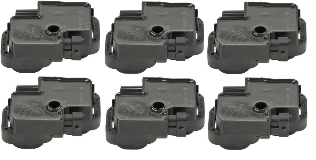 Set of 6 Ignition Coils for Mercedes S203 W203 C208 A208 (2001–2007) Bosch 0221503035