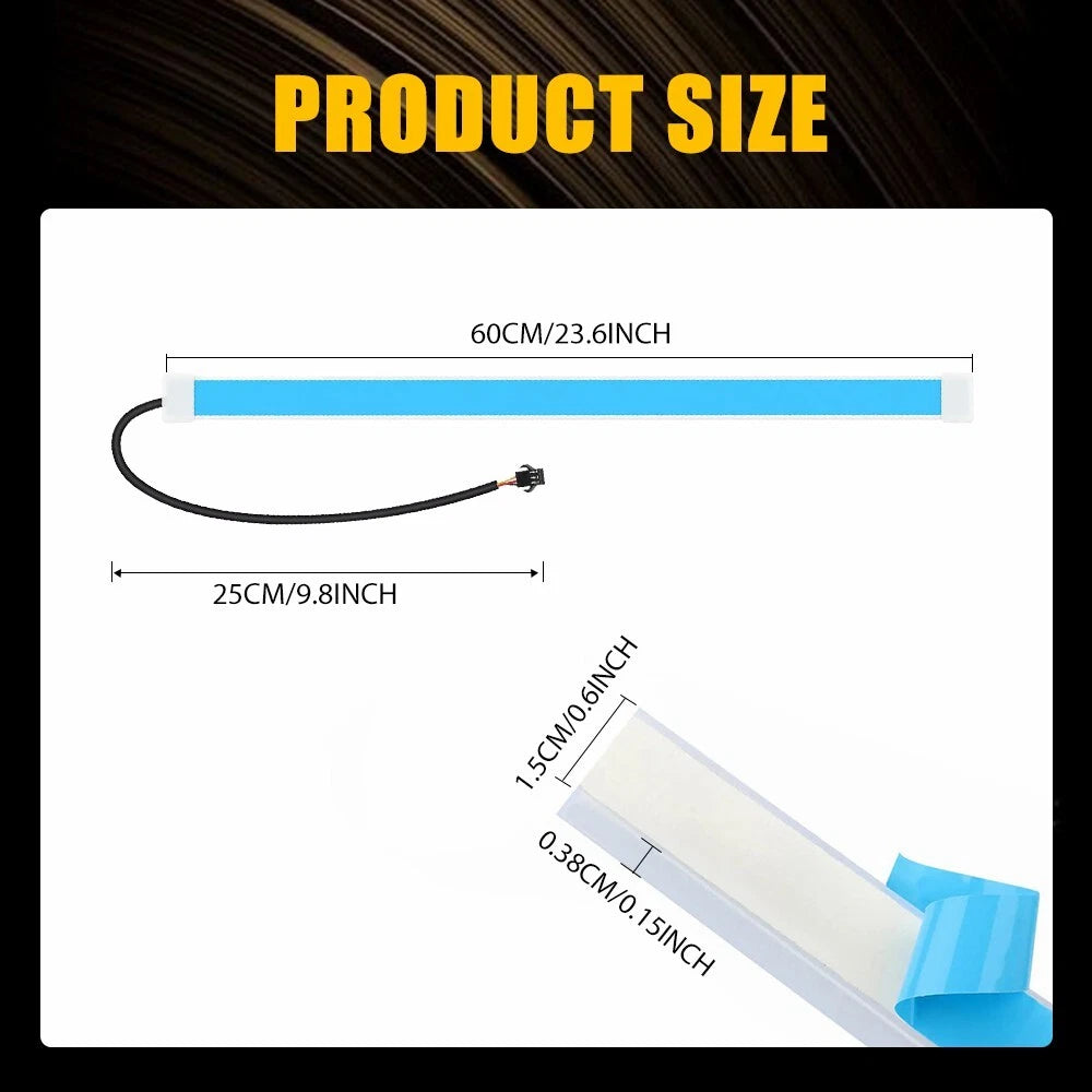 2X 23.6" LED DRL Light Strip for Headlight