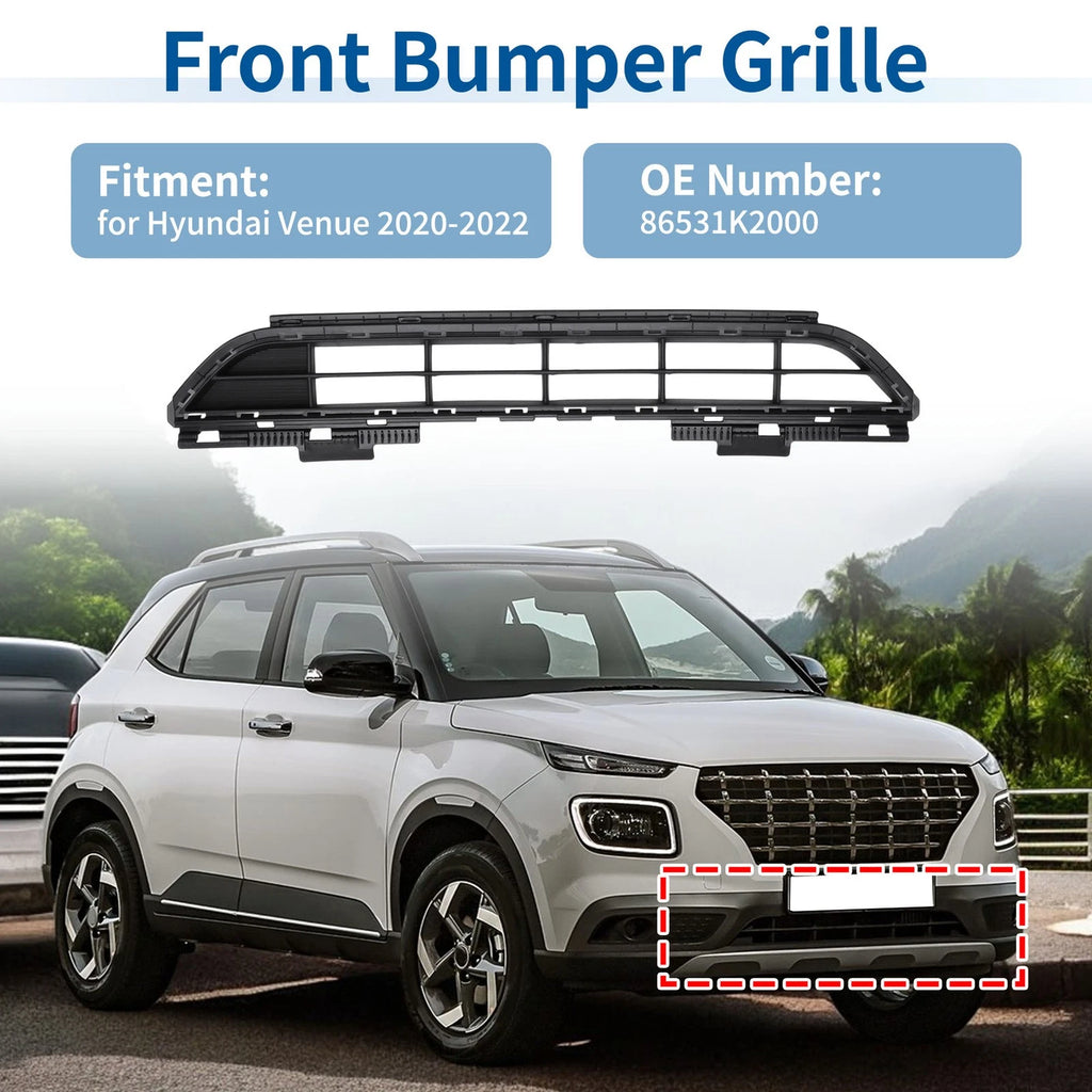 Lower Grille Front Bumper Grille for Hyundai Venue (2020–2022)