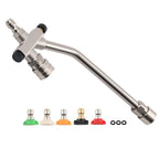 Foam Cannon Pressure Washer Gun for 4000 PSI 1/4" Stainless (Dual Use)
