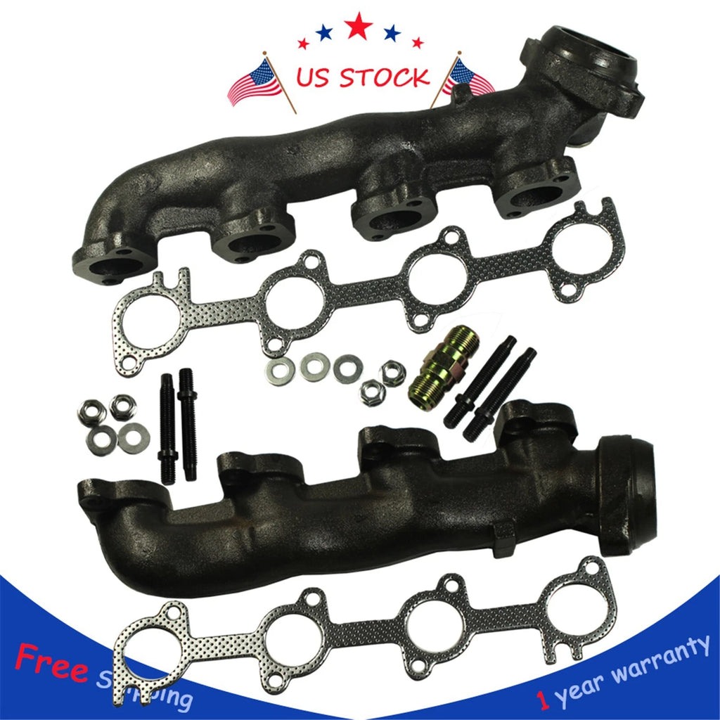 Exhaust Manifolds Set of 2 for Ford F250 F150 4.6L V8
