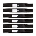 Set of 6 Hi-Lift Blades for Hustler (Replaces 601124) 18-1/2"