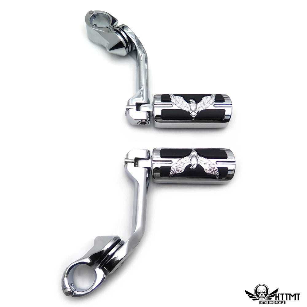 Chrome 5" Long FootPeg Kit for Yamaha Roadstar XV1700 (2001–2007)