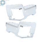Set of 2 Rear Bumper End Caps Chrome for Ford F-250 F-350 F-450 (2023–2025)
