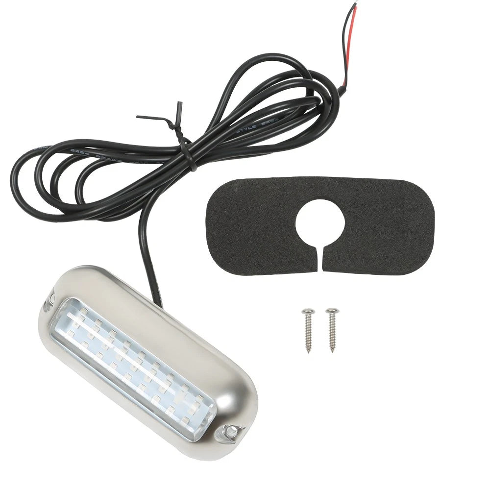 27 Blue LED Underwater Lights for Marine Boat Transom (Pontoon)
