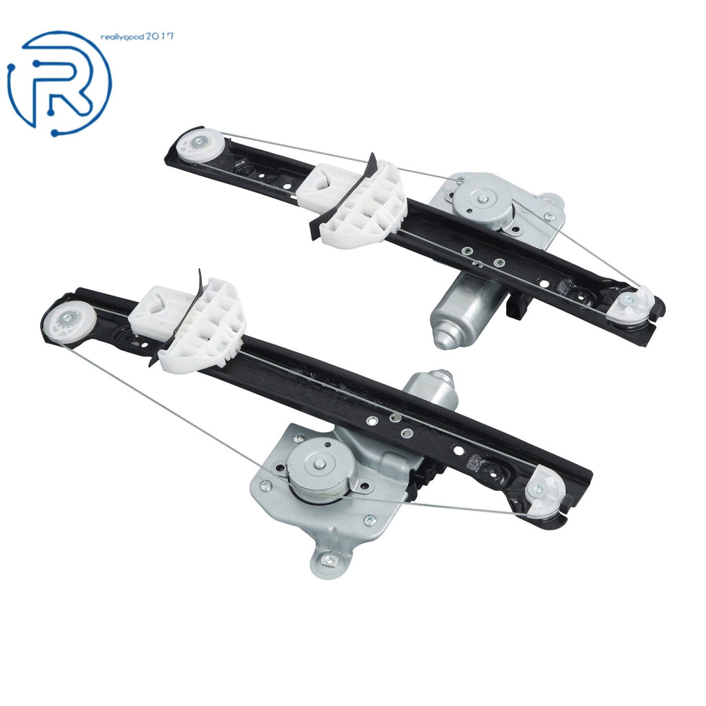 Set of 2 Power Window Regulator Motor Assembly for Ford Focus (2000–2007) 741-584 741-585
