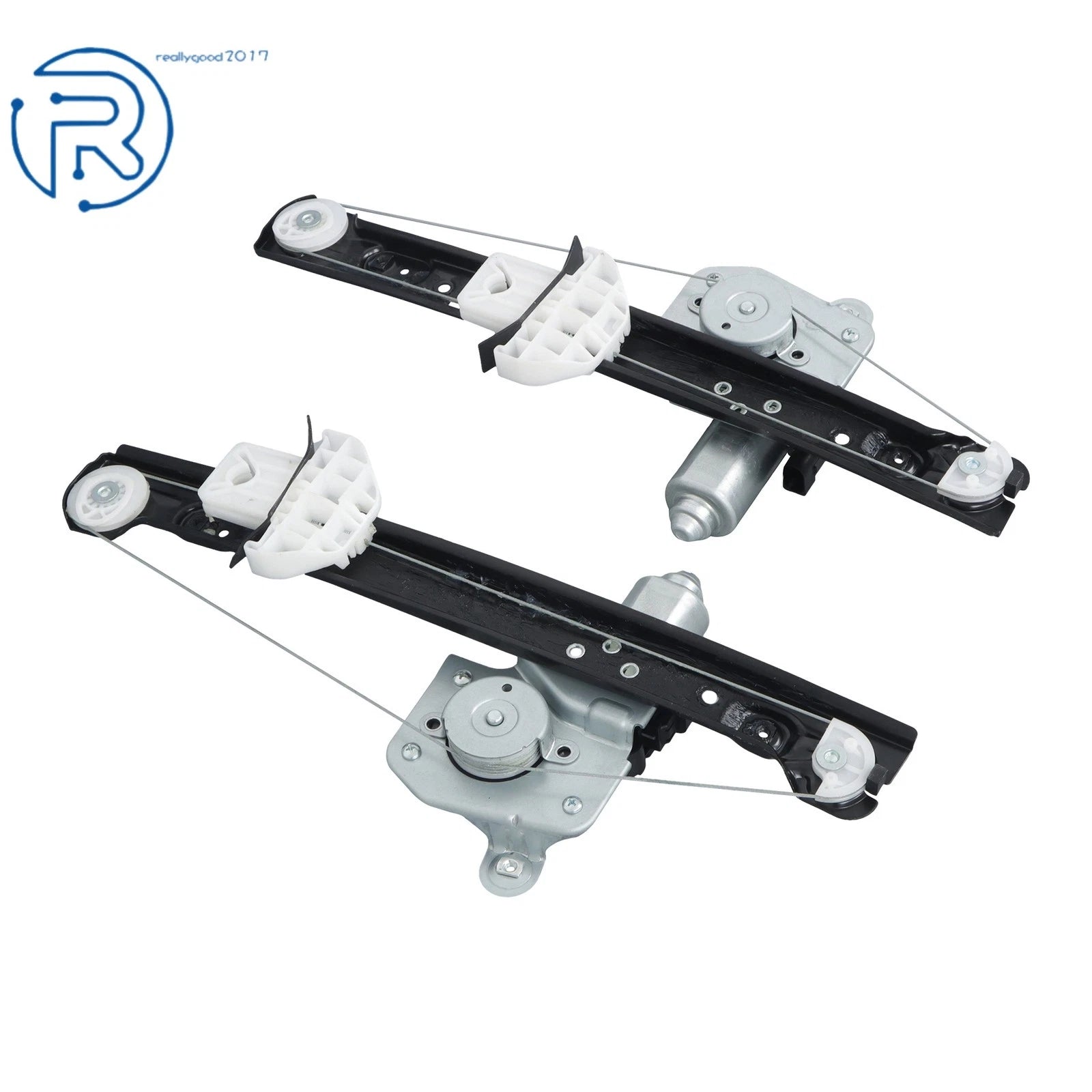 Set of 2 Power Window Regulator Motor Assembly for Ford Focus (2000–2007) 741-584 741-585
