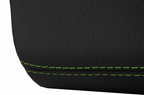 Armrest Cover for Audi A8 (2011–2017) Leather Black Green Stitch