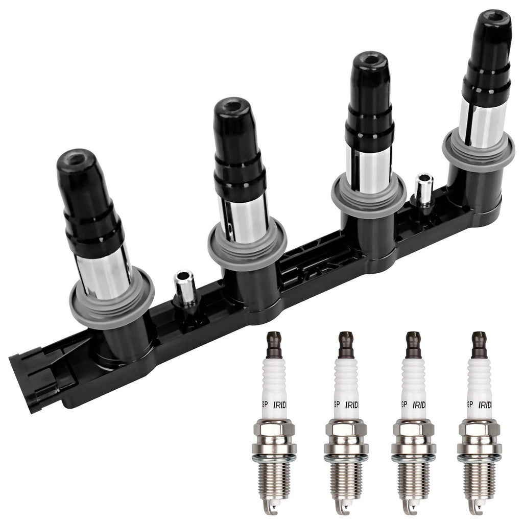 Set of 4 Ignition Coils & Spark Plugs for Chevy Cruze Sonic Aveo5 (2009–2018)