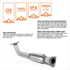 Stainless Steel Front Catalytic Converter Exhaust Pipe for Honda CR-V (2007–2009)