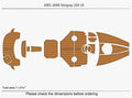 EVA Pads for Stingray 250 LR (2005) - Cockpit Swim Platform Teak Deck Flooring