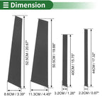 8 x Door Pillar Window Trim for BMW X3 (2018-2024)