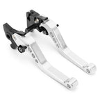 Set of 2 Brake Clutch Levers for Yamaha YZF-R15 (2008–2014) Silver T9