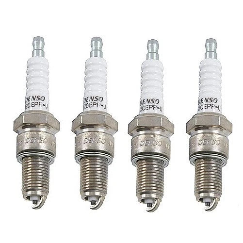Set of 4 Spark Plugs for Dodge Porsche VW Volvo (Denso W20EPRU)