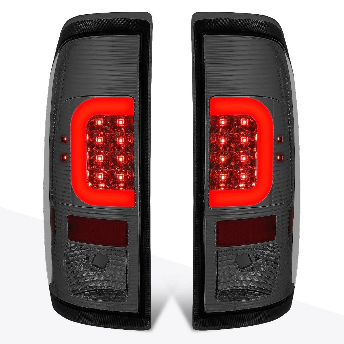3D LED C-Bar Tail Light for Ford Super Duty (2008–2016) Smoked