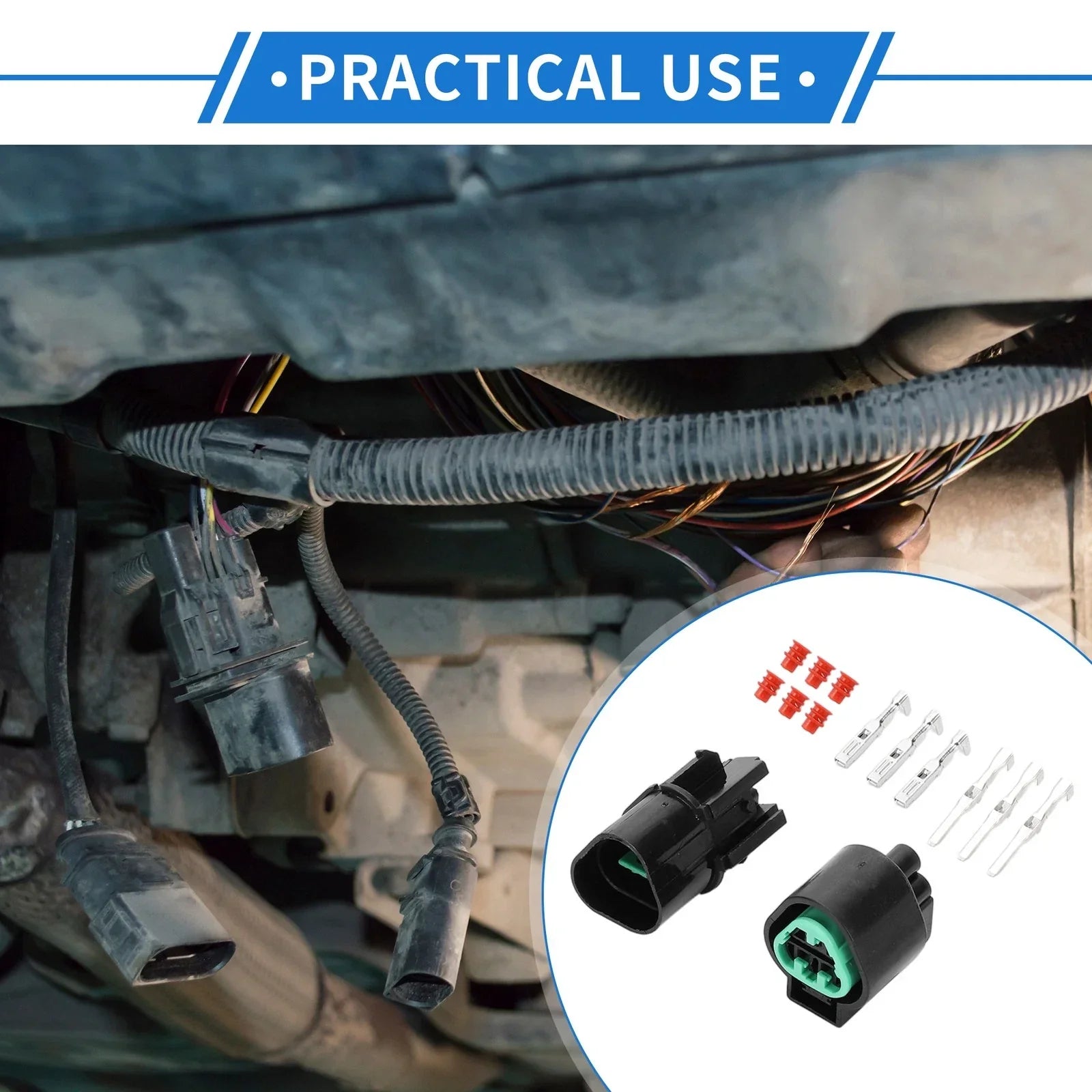 3 Pin Car Sensor Connector Plug for Hyundai & Kia - 1 Set (2010-2023)