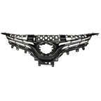 Front Upper Grille Replacement Gray Gloss ABS Plastic for Ford Ranger (2019–2023)