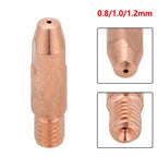 M6 Welding Torch Tips Set of 3 (0.8/1.0/1.2mm) for Metalworking